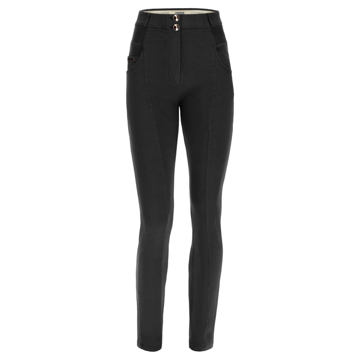 Pantaloni WR.UP® vita altissima in navetta tinto capo