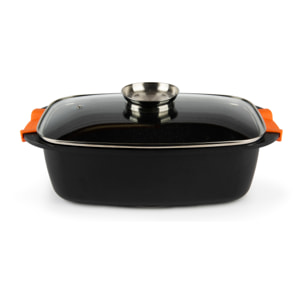 Casserole 34,5x24,5x11 cm Excelsa- Slow Cook, Aluminium Noir