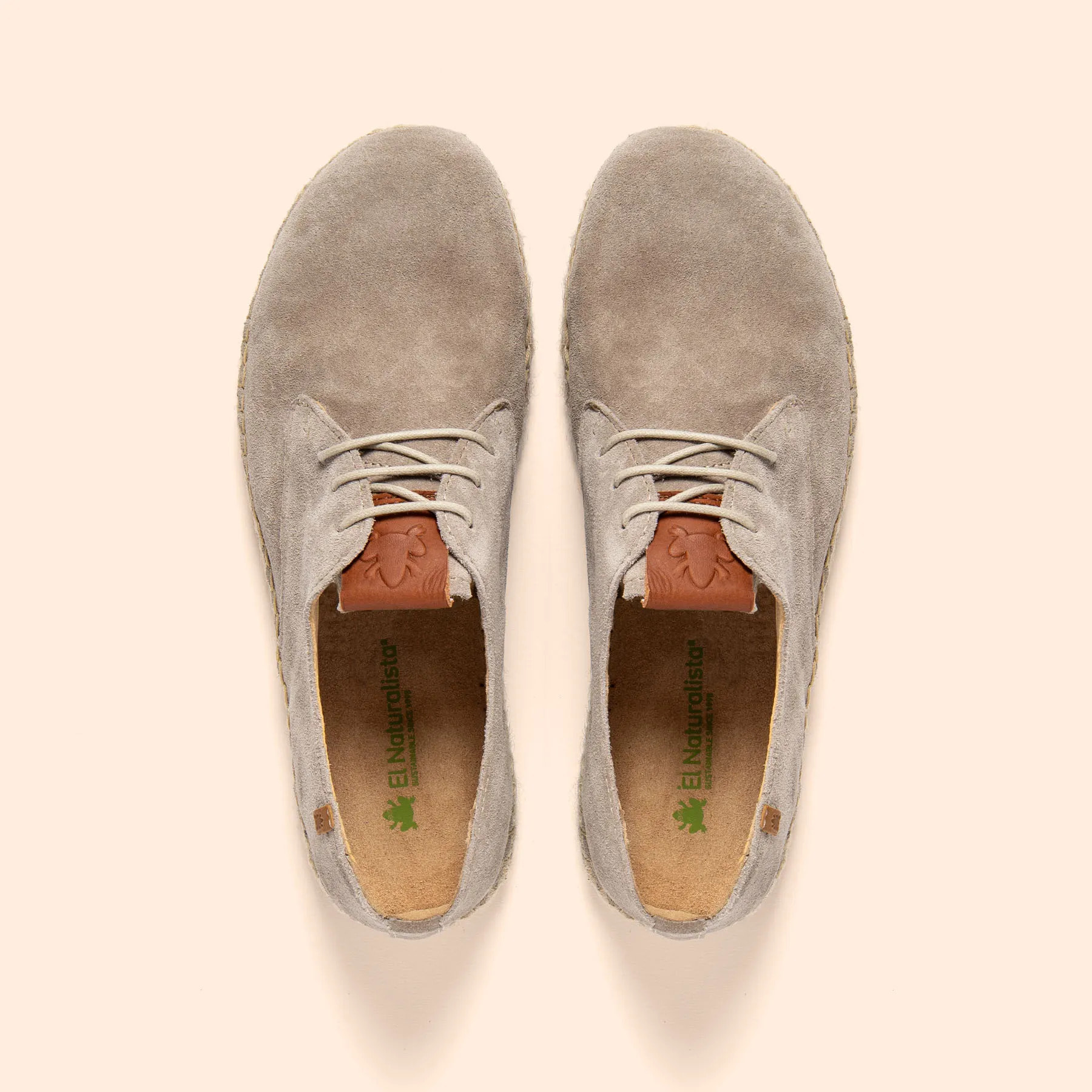 Zapatos N678 SILK SUEDE TAUPE / CAMPOS color Taupe