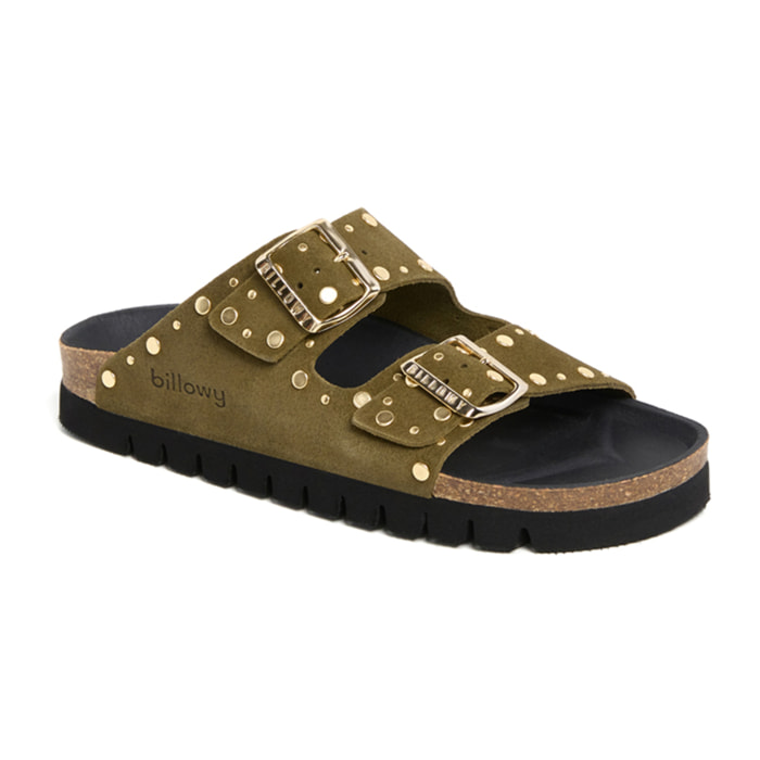 Sandalia Plataforma Kaki Mujer BILLOWY CAQUI