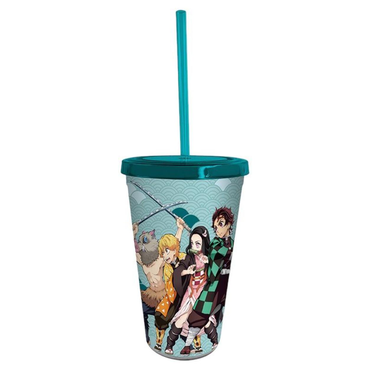 Demon Slayer - Tumbler Con Cannuccia - 470ml - Group