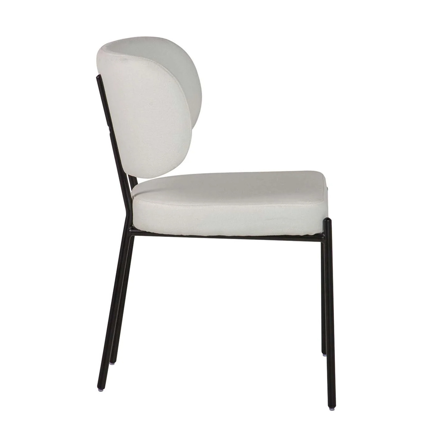 Silla Poliester Metal Negro Rodas 55x55x79 Cm