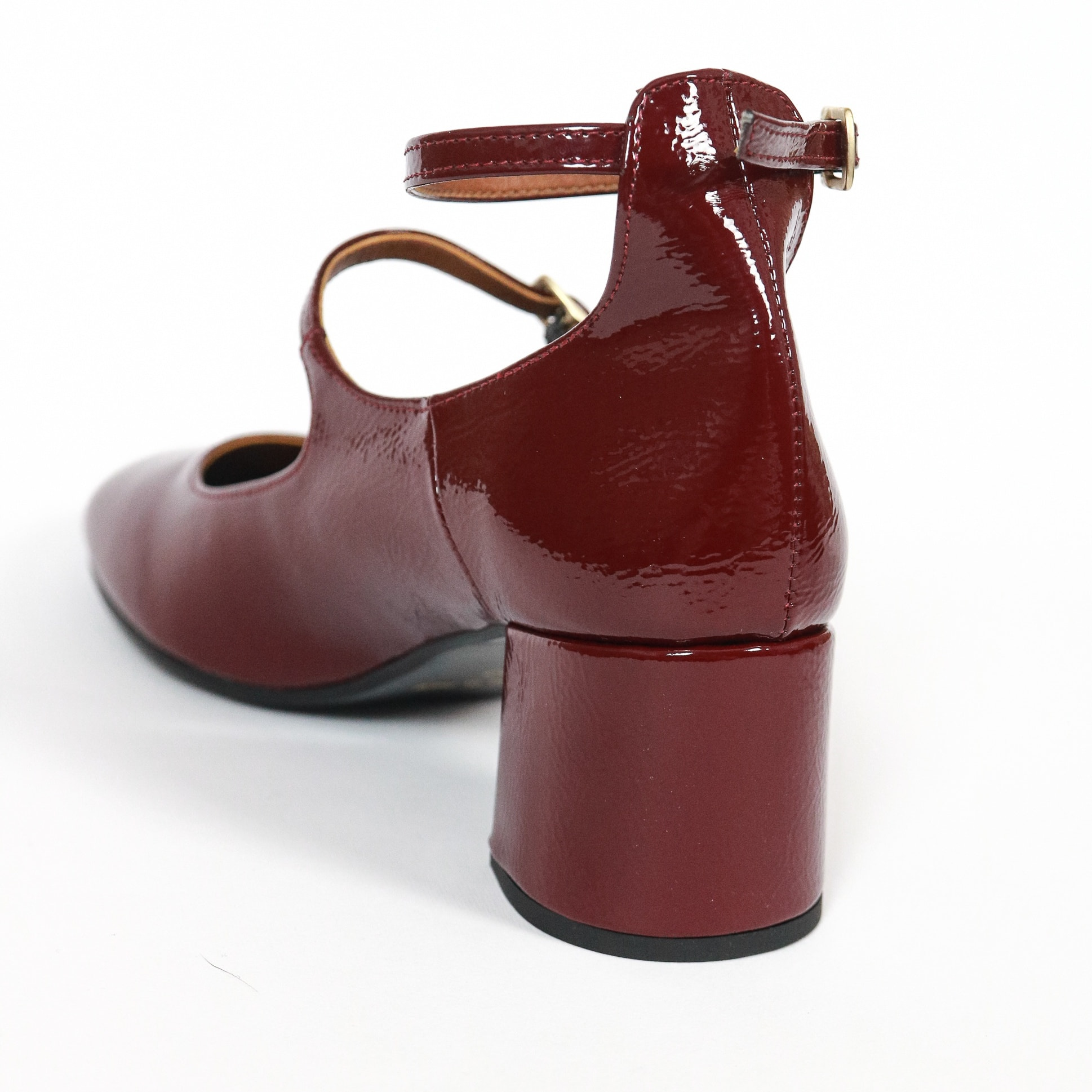 MARY JANE 2 CINTURINI CHOCOLA' BORDEAUX