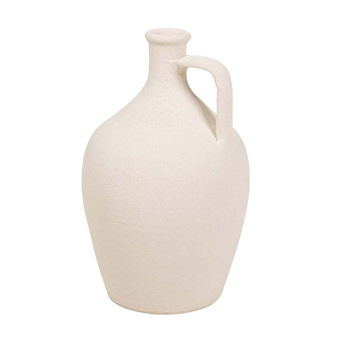 Florero Ceramica Beige 25x25x40 Cm