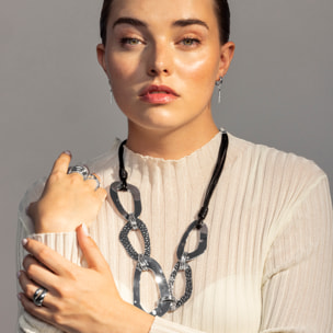 Pendientes Lux by Lux acabadoss en rodio