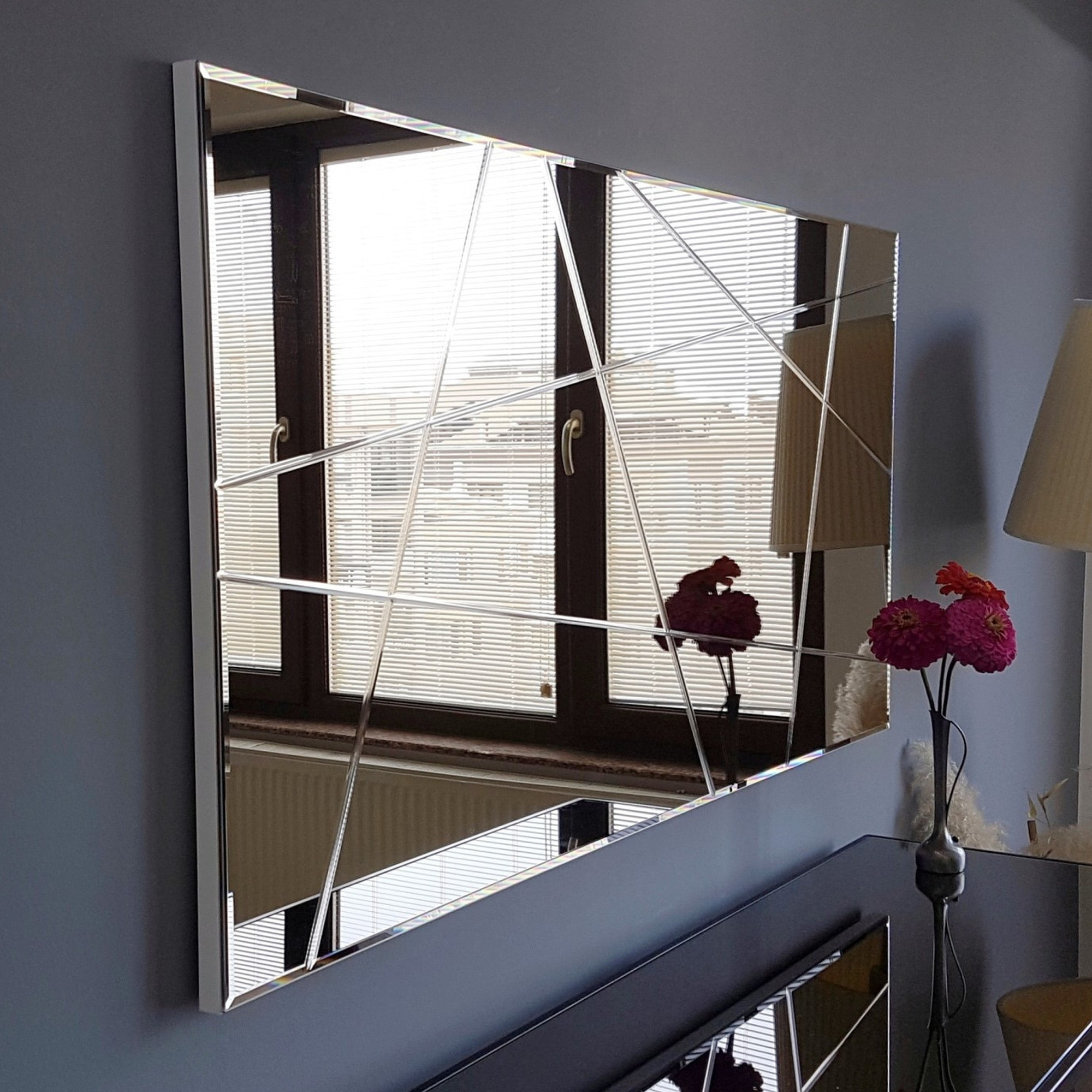 Espejo decorativo rectangular "lineas"