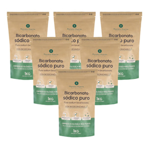 Pack 6x Bicarbonato sódico Planeta Huerto 1 Kg
