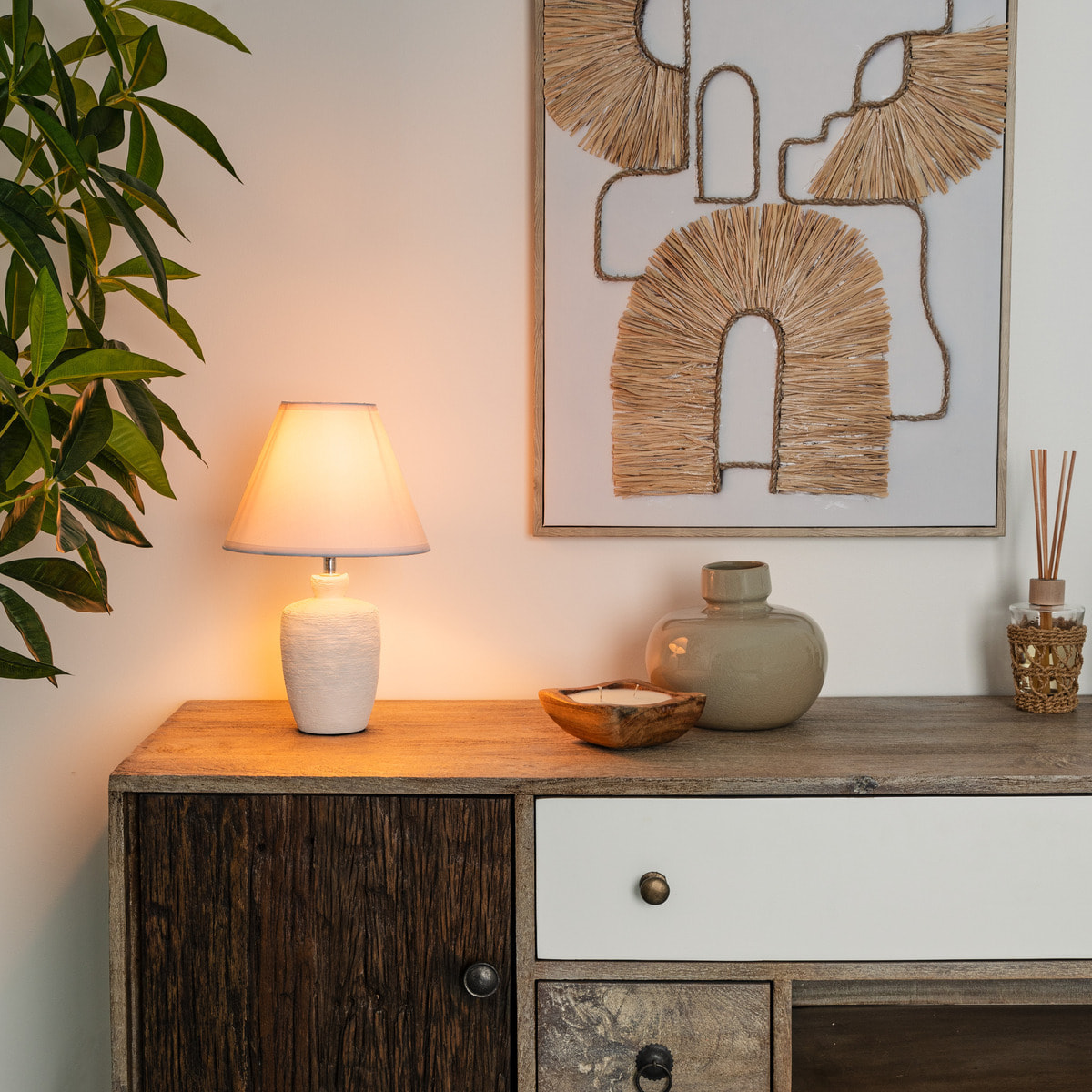 Lampe "Balvy" - céramique H32 cm