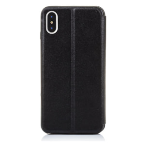 FUNDA LIBRO CON VENTANA CIERRE MAGNÉTICO IPHONE X