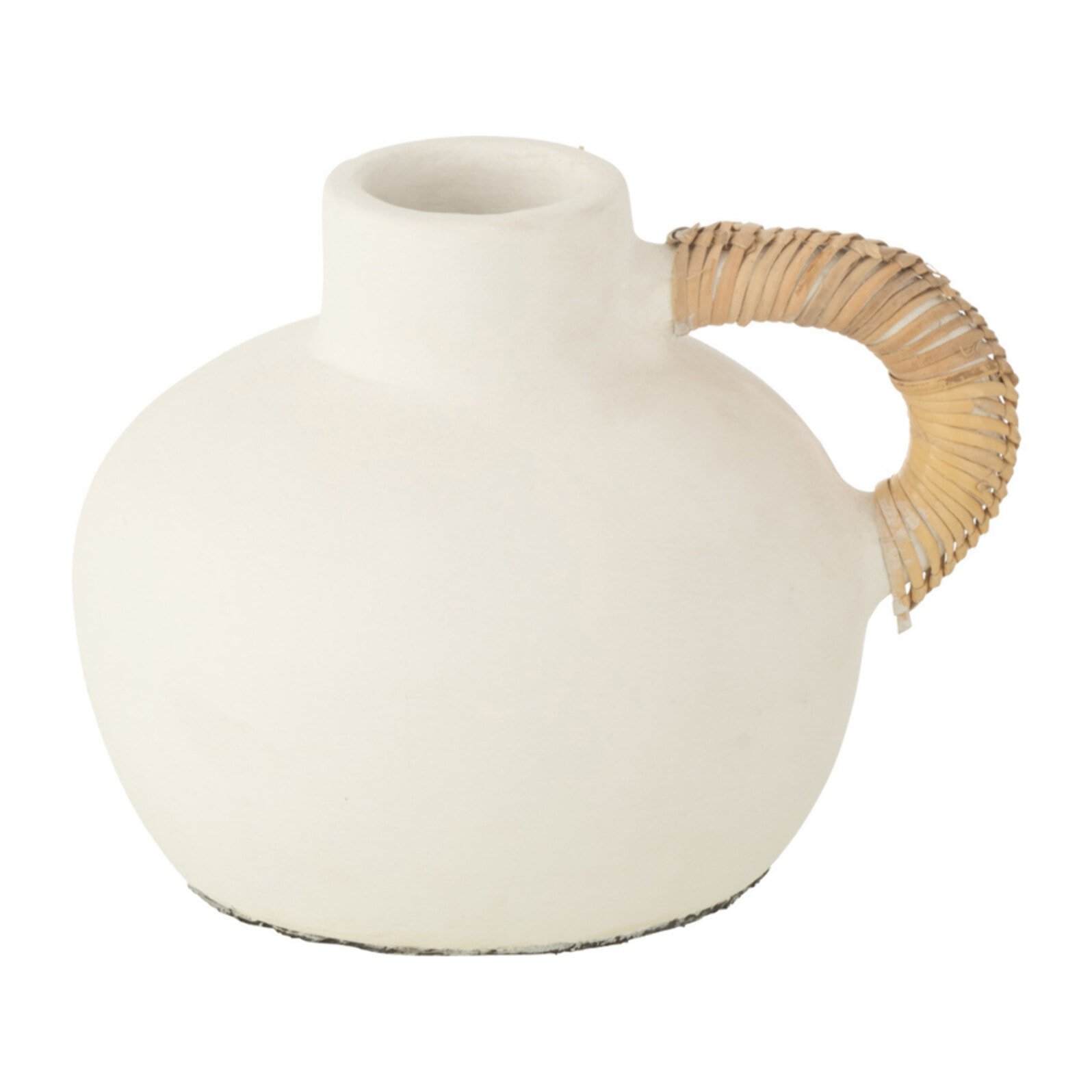 J-Line Vase Pot Leo Terracotta Blanc/Naturel