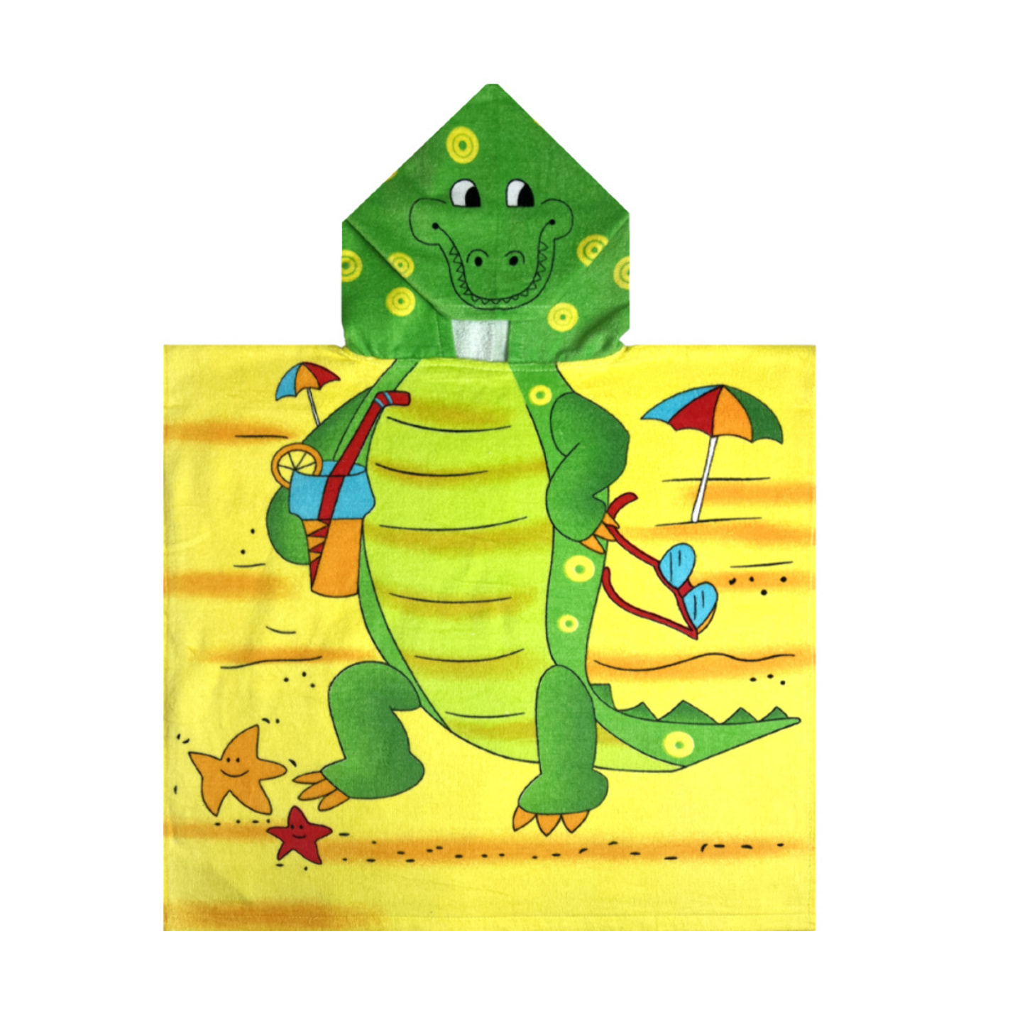 Telo Mare Poncho Per Bambini In Spugna