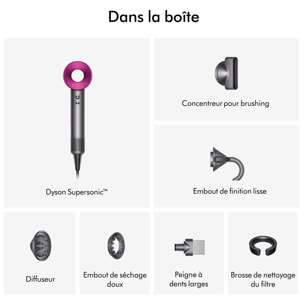 Dyson Supersonic™ Gris/Fuchsia (Reconditionné)