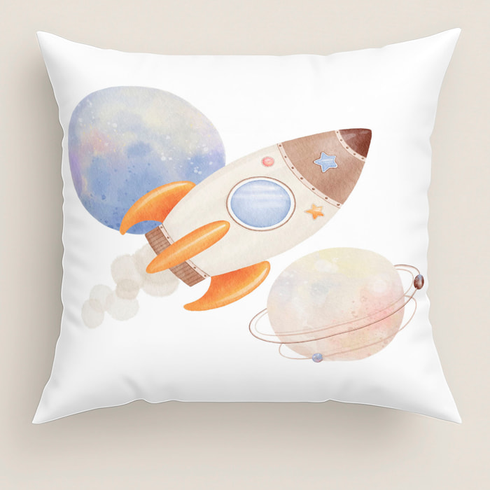 Cool Kids - Funda de Cojín Estampado - Con Cremallera - Sin relleno - 100% Algodón - Astro