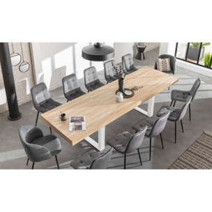 Table repas extensible Brixton - Bois - Blanc