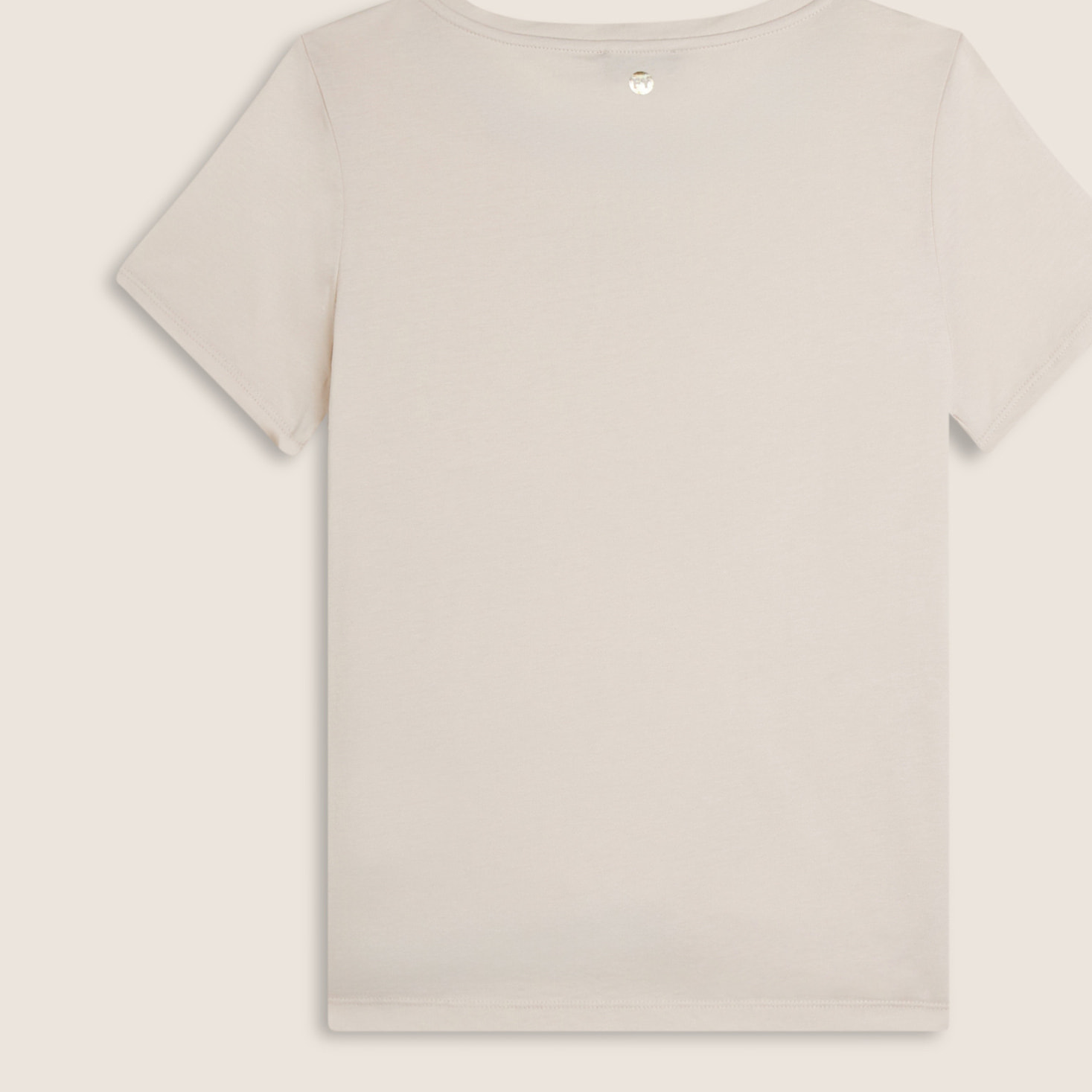 T-shirt regular con grafica oro chiaro
