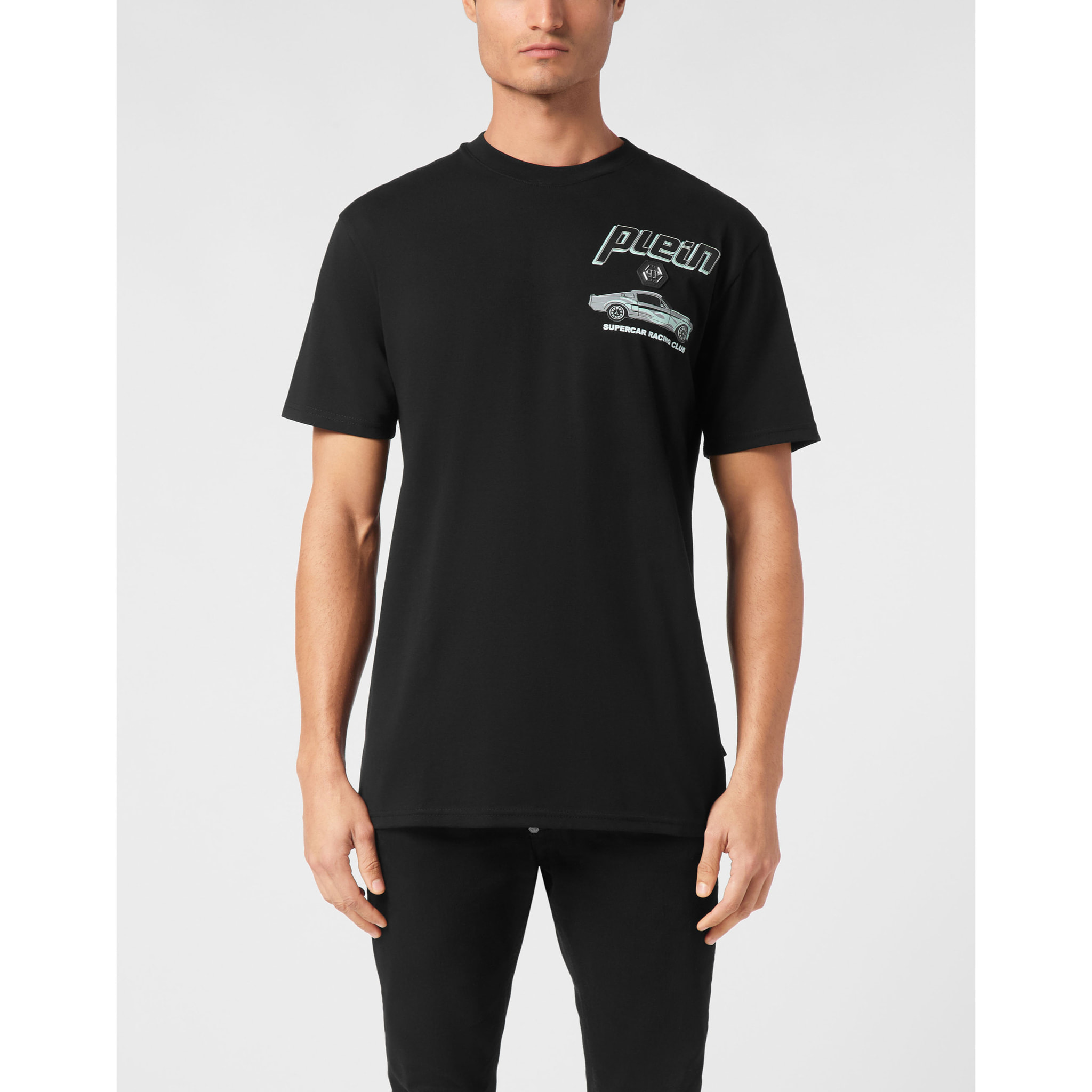 PHILIPP PLEIN T-Shirt Round Neck RACING