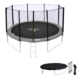 Trampoline réversible avec accessoires -