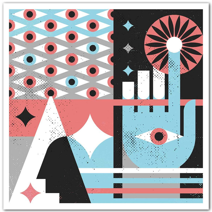 Affiche La main bleue Affiche seule