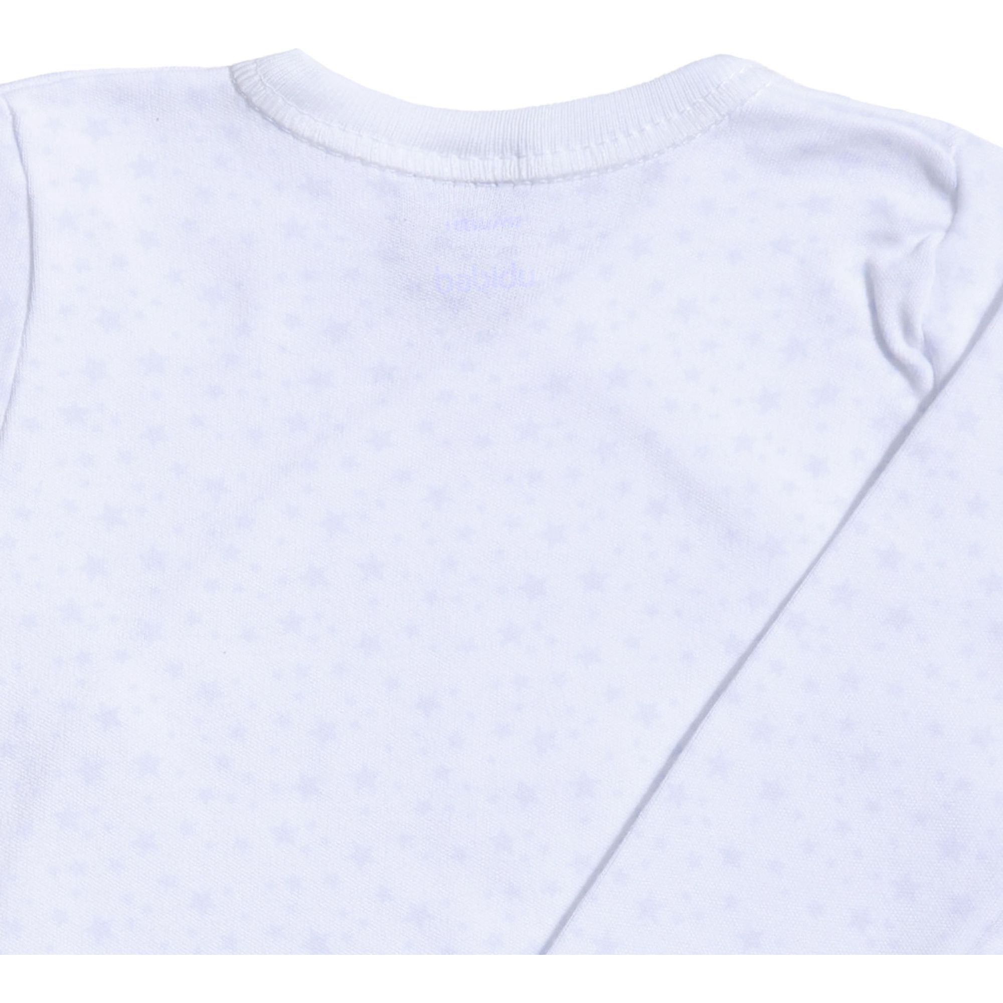 Body bebé manga larga cuello estrellitas