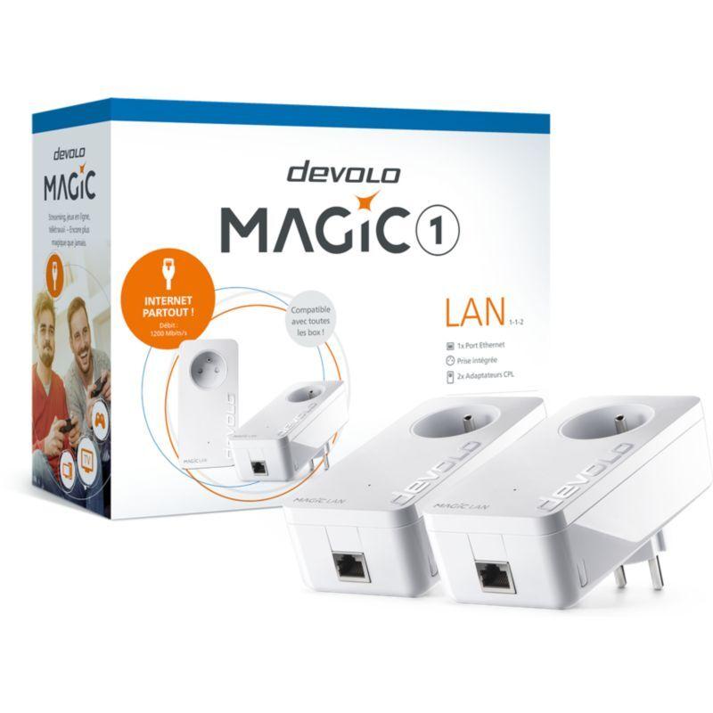 CPL Filaire DEVOLO Magic 1 LAN - 2 adaptateurs