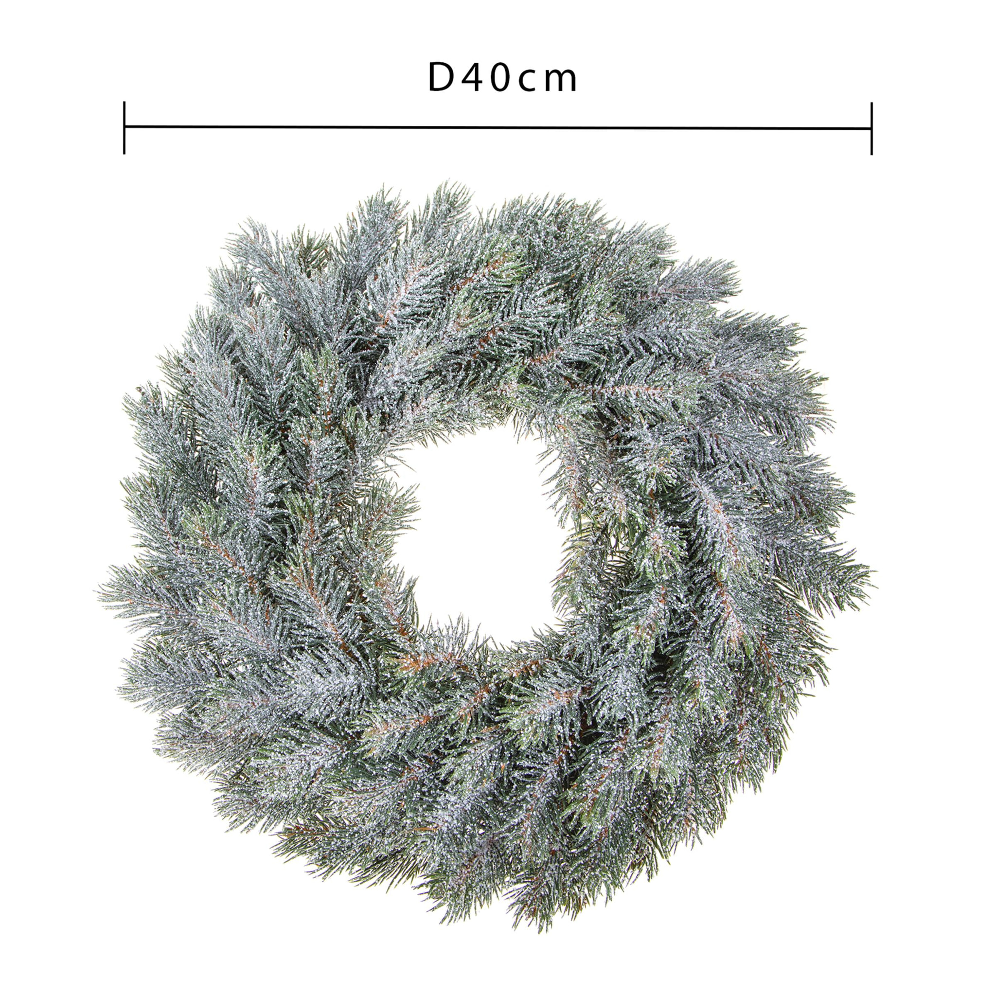 Corona natalizia - Pezzi 2 - 40xH40x10cm - Bianchi Dino SpA