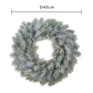 Corona natalizia - Pezzi 2 - 40xH40x10cm - Bianchi Dino SpA