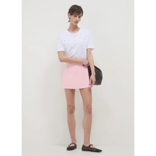 Gonna pantalone stondata con spacco