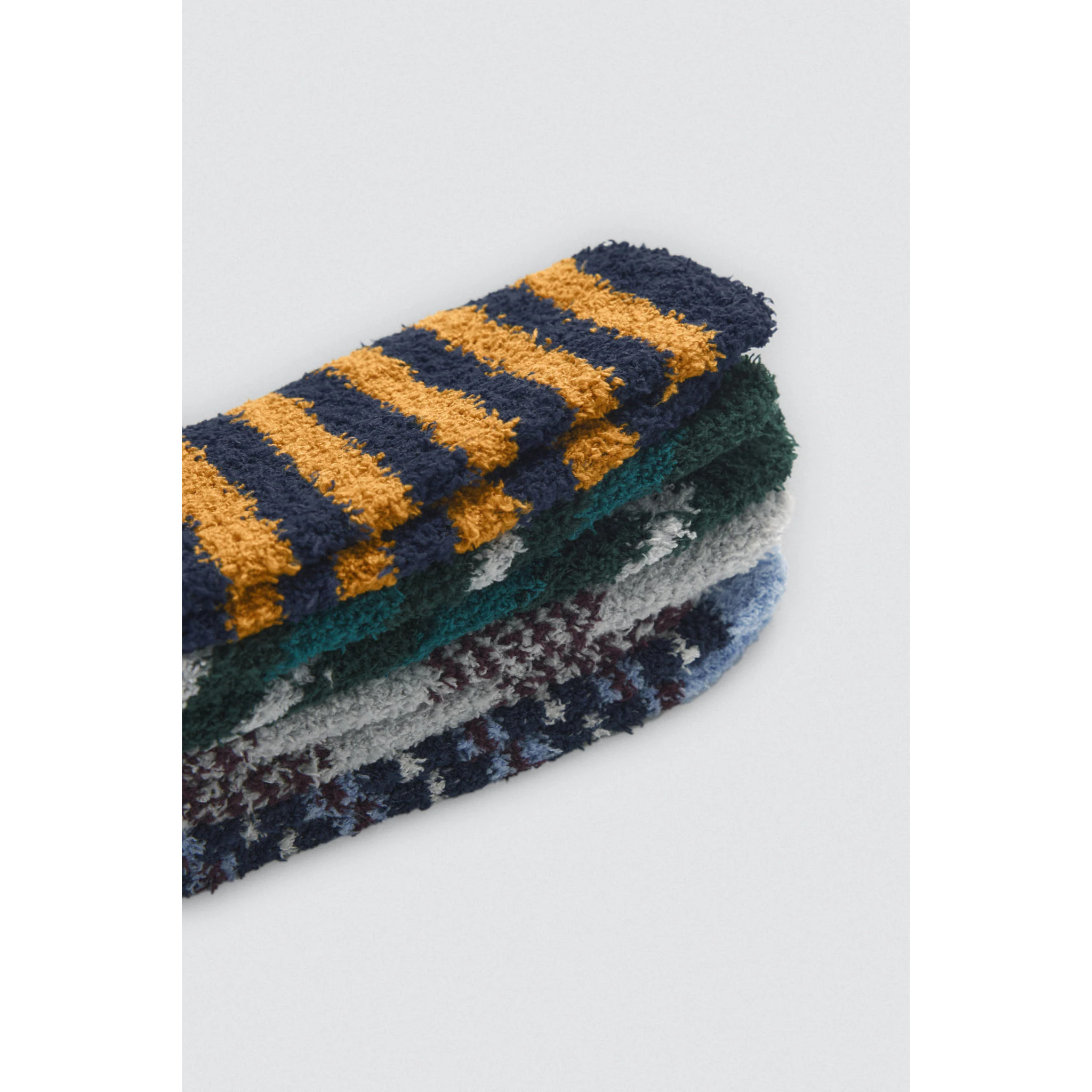 Confezione da 4 calzini antipressione con stampa geometrica astratta