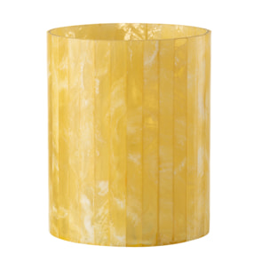 J-Line bougeoir Lignes - verre - jaune - large