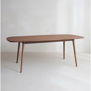 Table rectangulaire en bois foncé 200cm CALLAO
