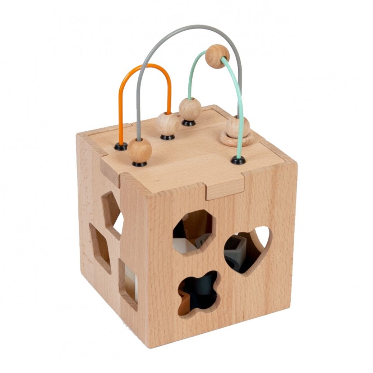 WOODEN CUBE BLOCKS - PRIMERA INFANCIA