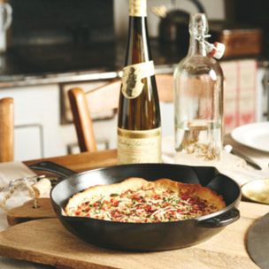 Poêle 26 cm, Fonte, Noir mat