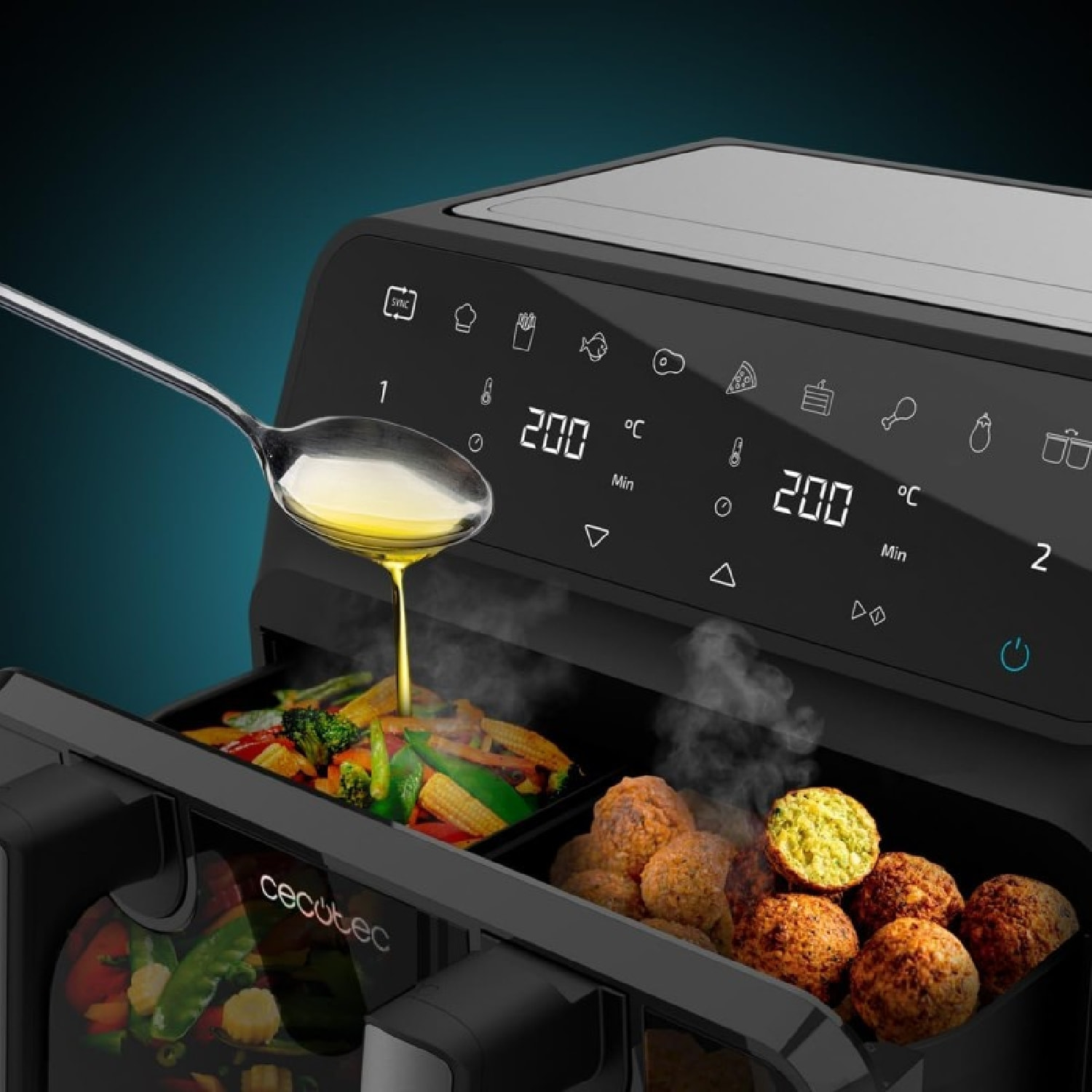 Cecotec Freidora sin aceite Cecofry Advance 9000 Window