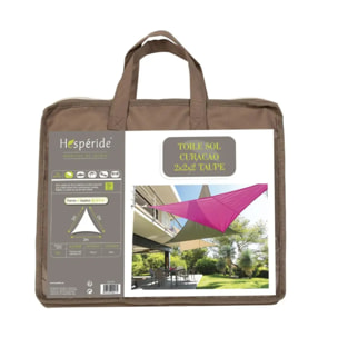 Voile d'ombrage triangulaire Curacao Taupe