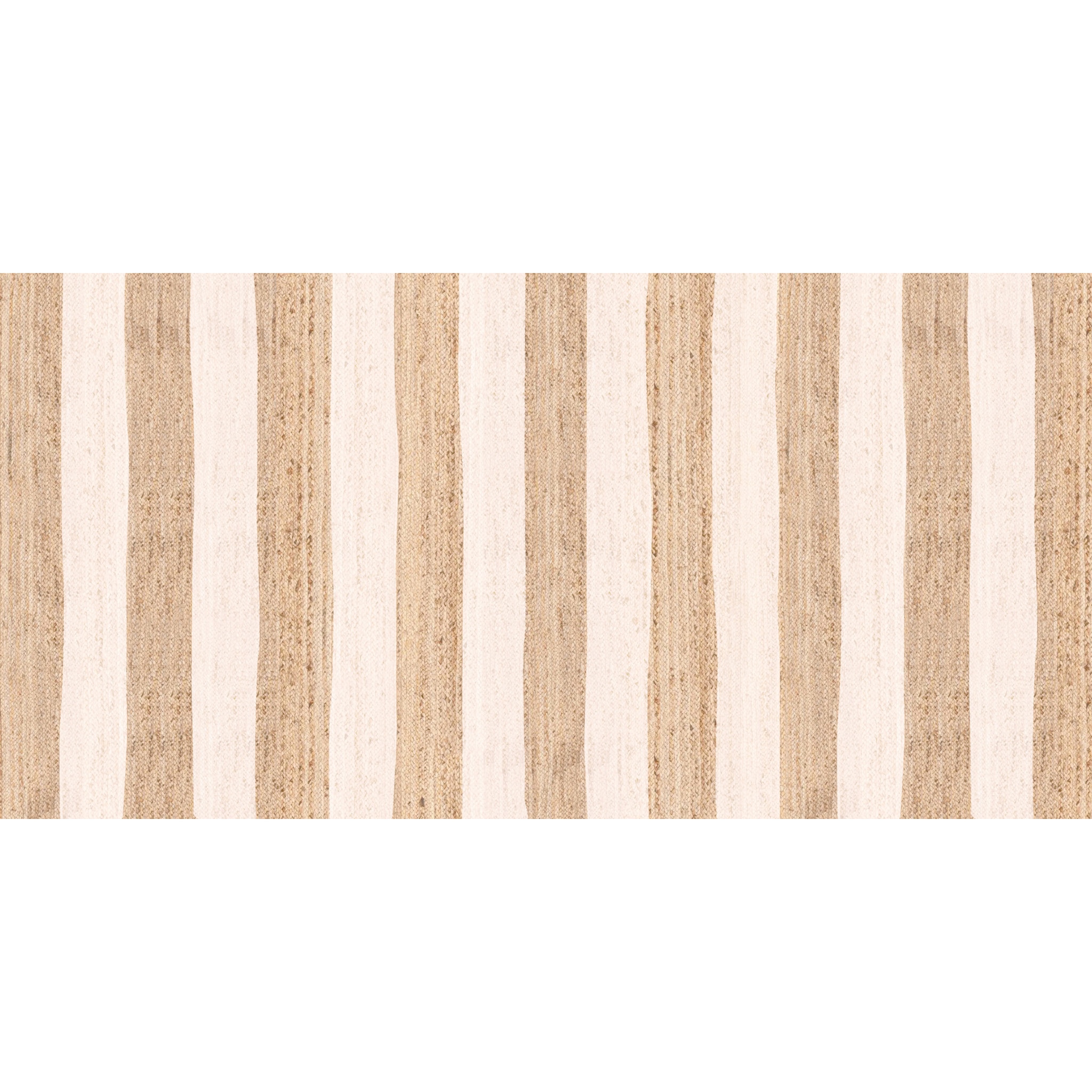 Alfombra de vinilo CERAMIKO, Rayas yute, imitación textura natural 66x100 cm
