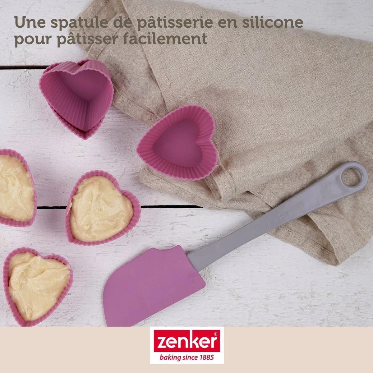 Set de 4 ustensiles de pâtisserie moule à gâteaux bol et spatule pâtisserie Black mettallic Black mettallic Zenker  Black mettallic