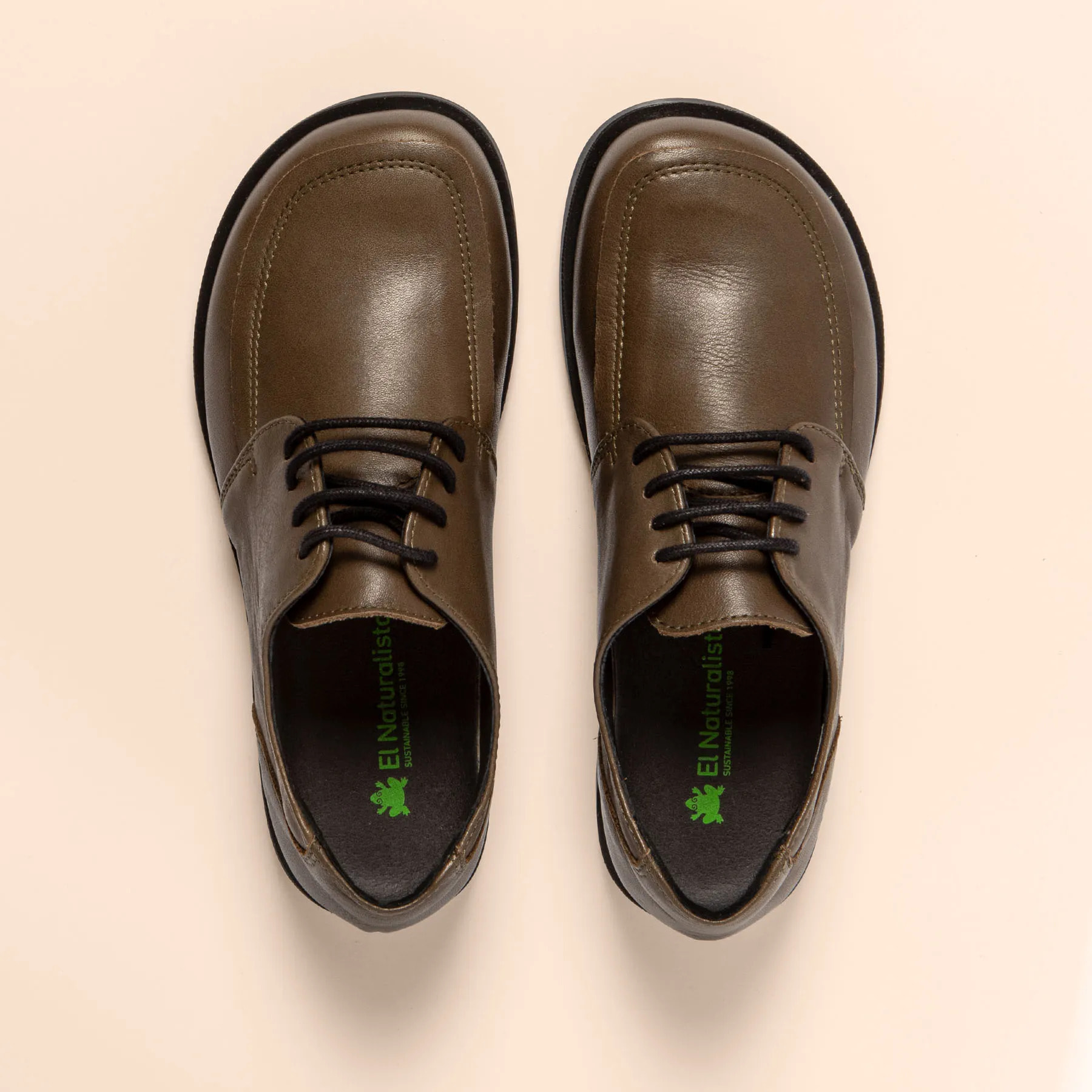 Zapatos N5876 SOFT NAPPA FOREST / ARENISCA color Forest