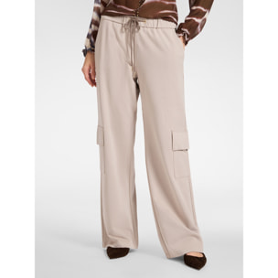 Elena Mirò - Pantalones cargo de pernera ancha - Beige