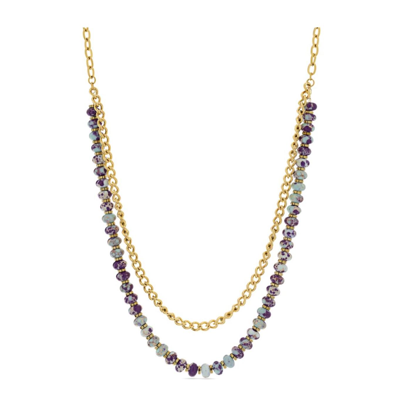 Collar Lux by Lux acabado oro 18k