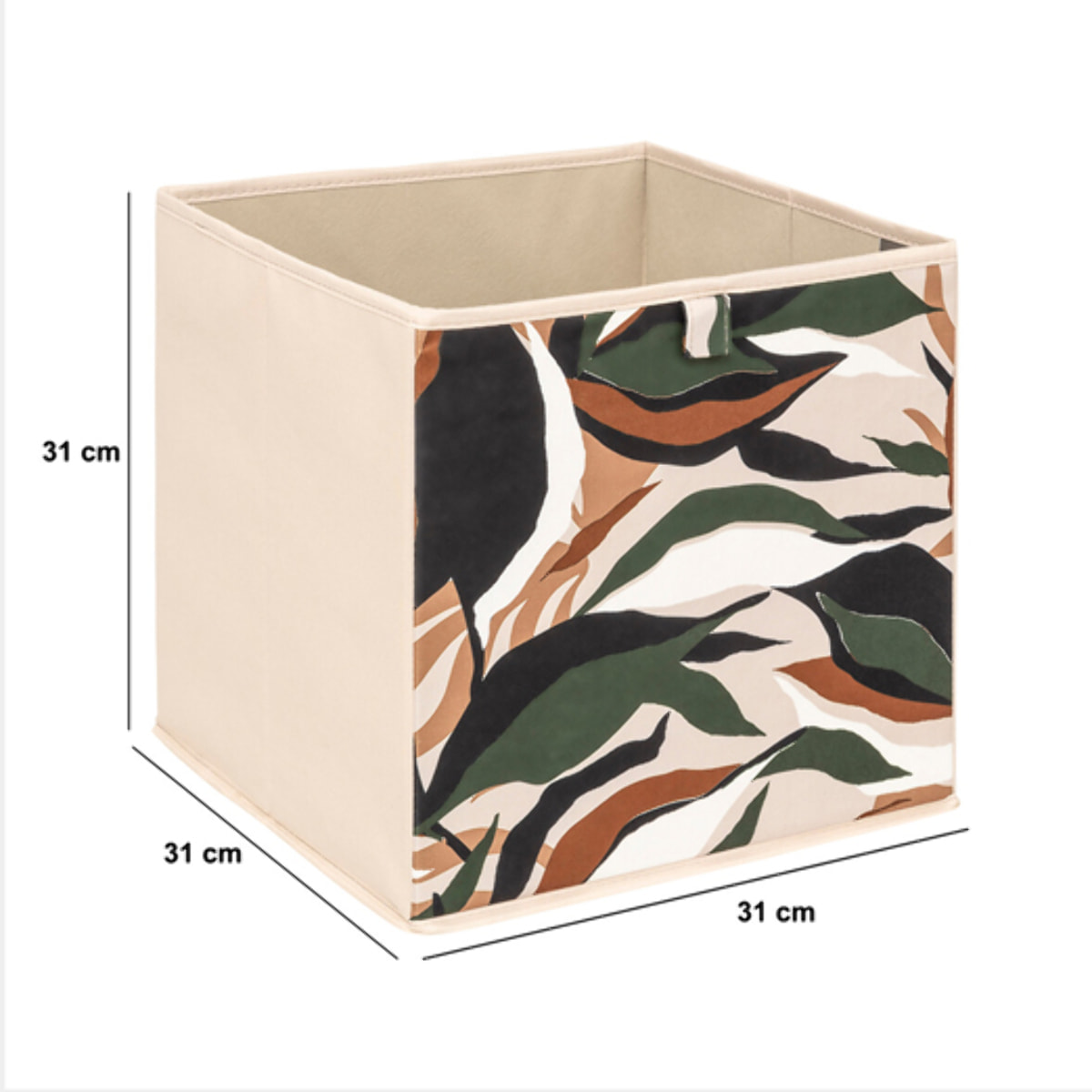 Boîte de rangement "Mix  n  Modul" motif lauria 31x31cm