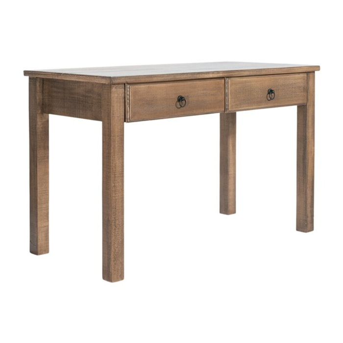 Bureau Tiber -bois massif d'araucaria-couleur nogal 120 x 77 x 60 cm