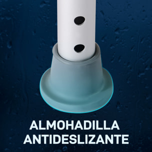 Taburete de Ducha, Silla Ducha Personas Mayores Antideslizante con Altura Regulable, Carga 135 kg, Taburete de Baño para Ancianos y Discapacitados, Blanco