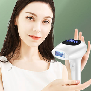 Depilatore IPL a luce pulsata. 8 livelli, 900.000 colpi di flash.