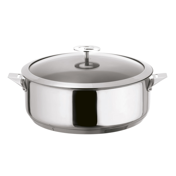 Eclipse - Sauteuse 24cm inox avec couvercle