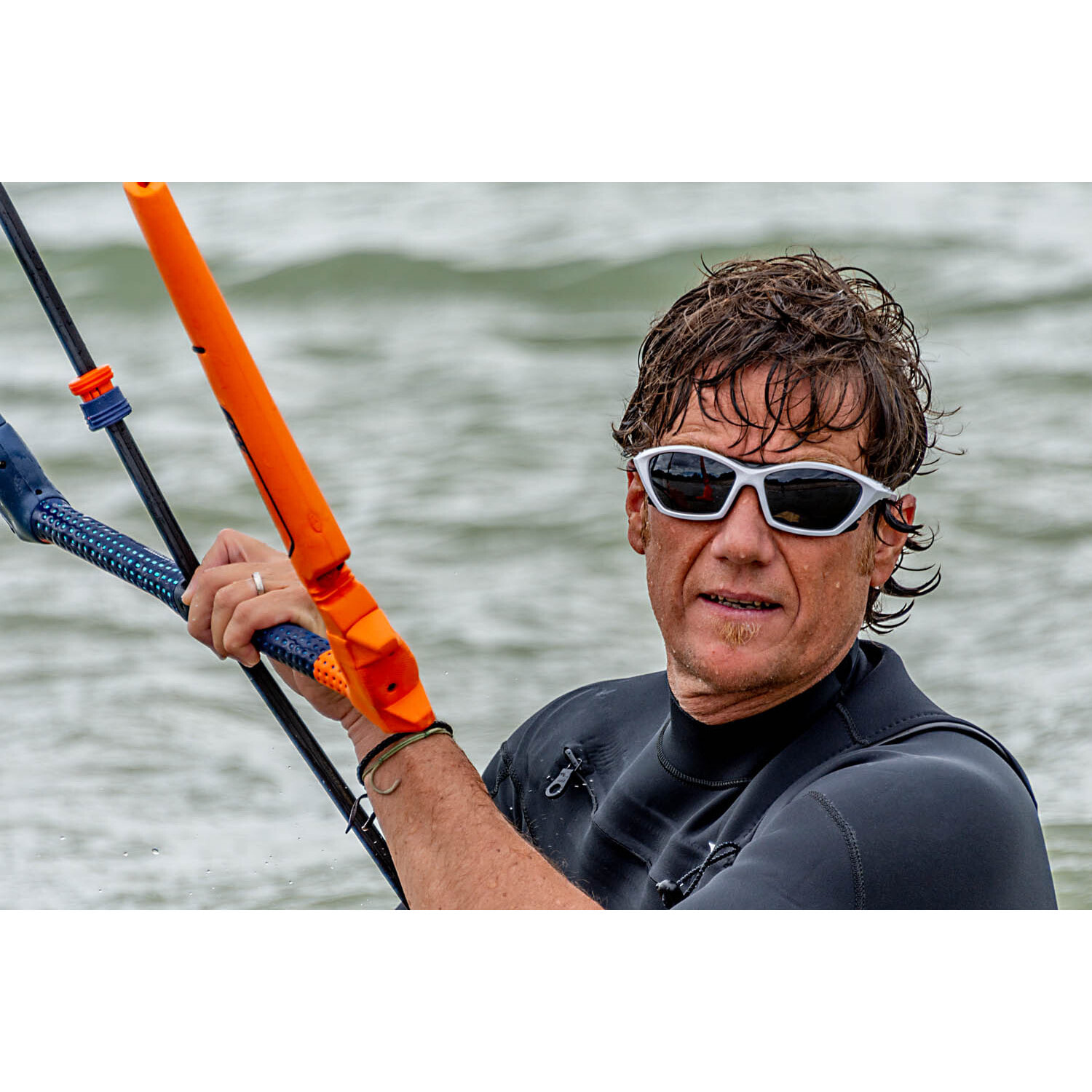 Gafas de deportes acuáticos OCEAN LAKE GARDA - Negro mate / Ahumada