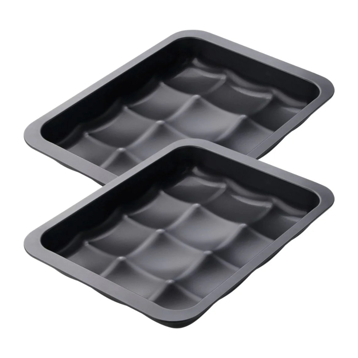 Ensemble de 2 Moules 12 mini pains ou brioches 36 x 27 cm Zenker Black Metallic