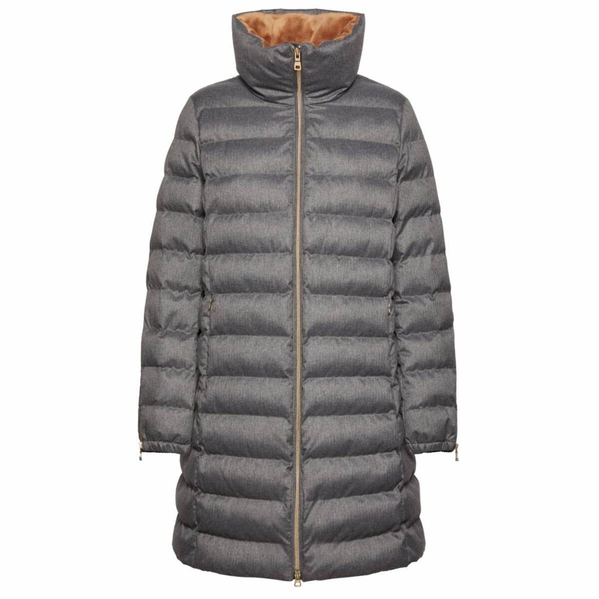 Abrigos Mujer de la marca GEOX  modelo W ILDE PARKA FLANPRINTED GRIS