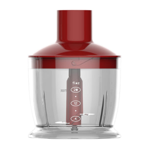 Set Batidora de Mano 1000W con Accesorios – Picadora 600 ml, Batidor de Huevos y Vaso Medidor y 2 Velocidades