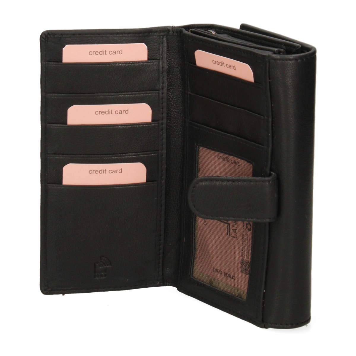 Portafoglio da donna In Vera pelle Made in Italy 17x10x4 cm