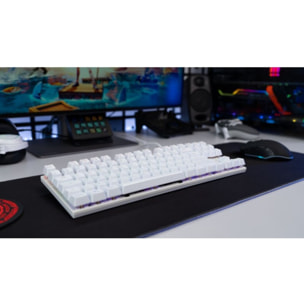 Clavier gamer THE G-LAB KEYZ MERCURY FR BLANC